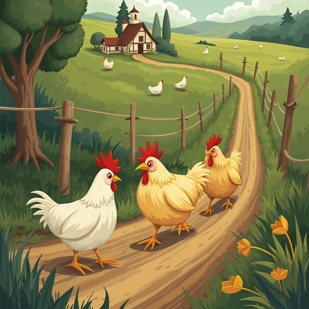Artistic depiction of the Chicken Road lore