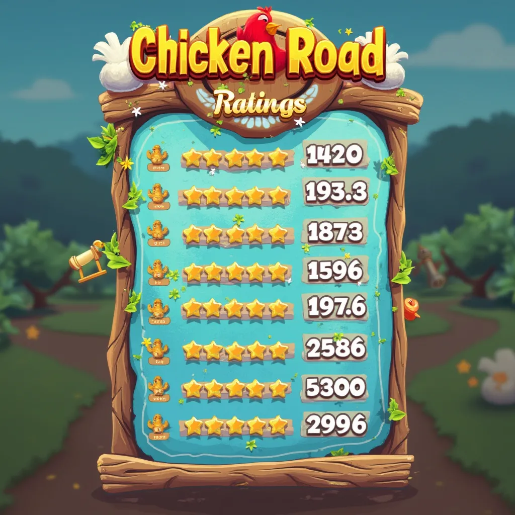 Chicken Road rating system interface
